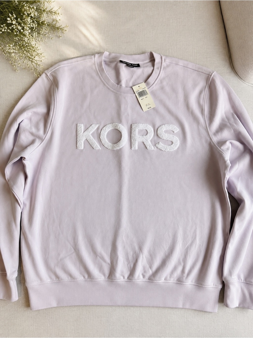 Michael Kors Men's Light Lavender KORS Crewneck Sweatshirt